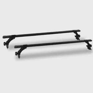 120cm Universal Rain Gutter Car Roof Racks | Black Adjustable Brackets | Large 120cm Universal Rain Gutter Car Roof Racks | Black Adjustable Brackets | Large
