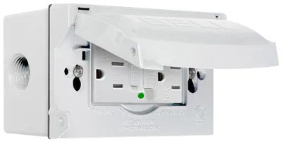 15A WHT GFCI Outlet Kit