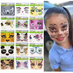 60 Sticker Jewels Face Paint Eye Gems Crystal Costume Glitter Temporary Tattoo 60 Sticker Jewels Face Paint Eye Gems Crystal Costume Glitter Temporary Tattoo