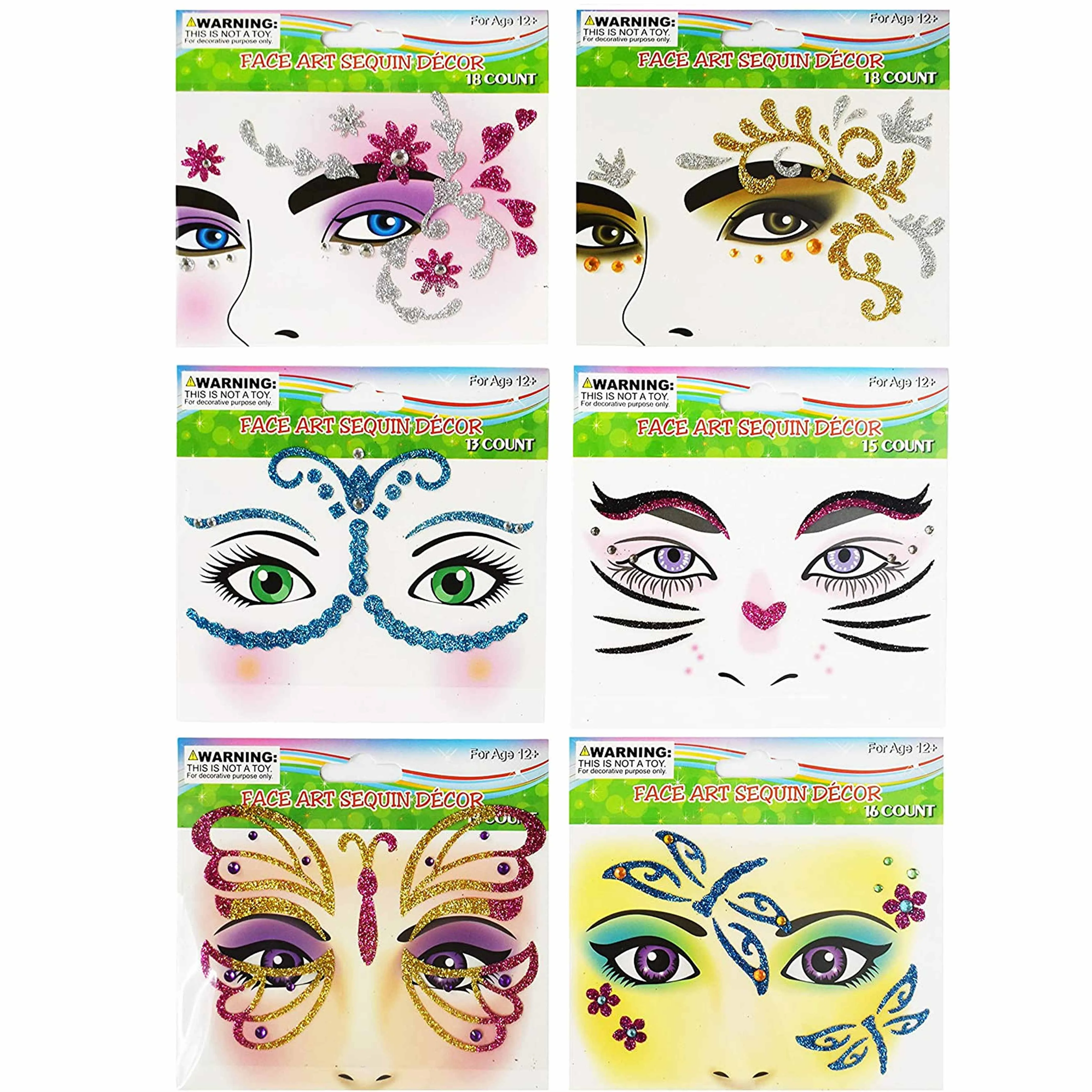 60 Sticker Jewels Face Paint Eye Gems Crystal Costume Glitter Temporary Tattoo