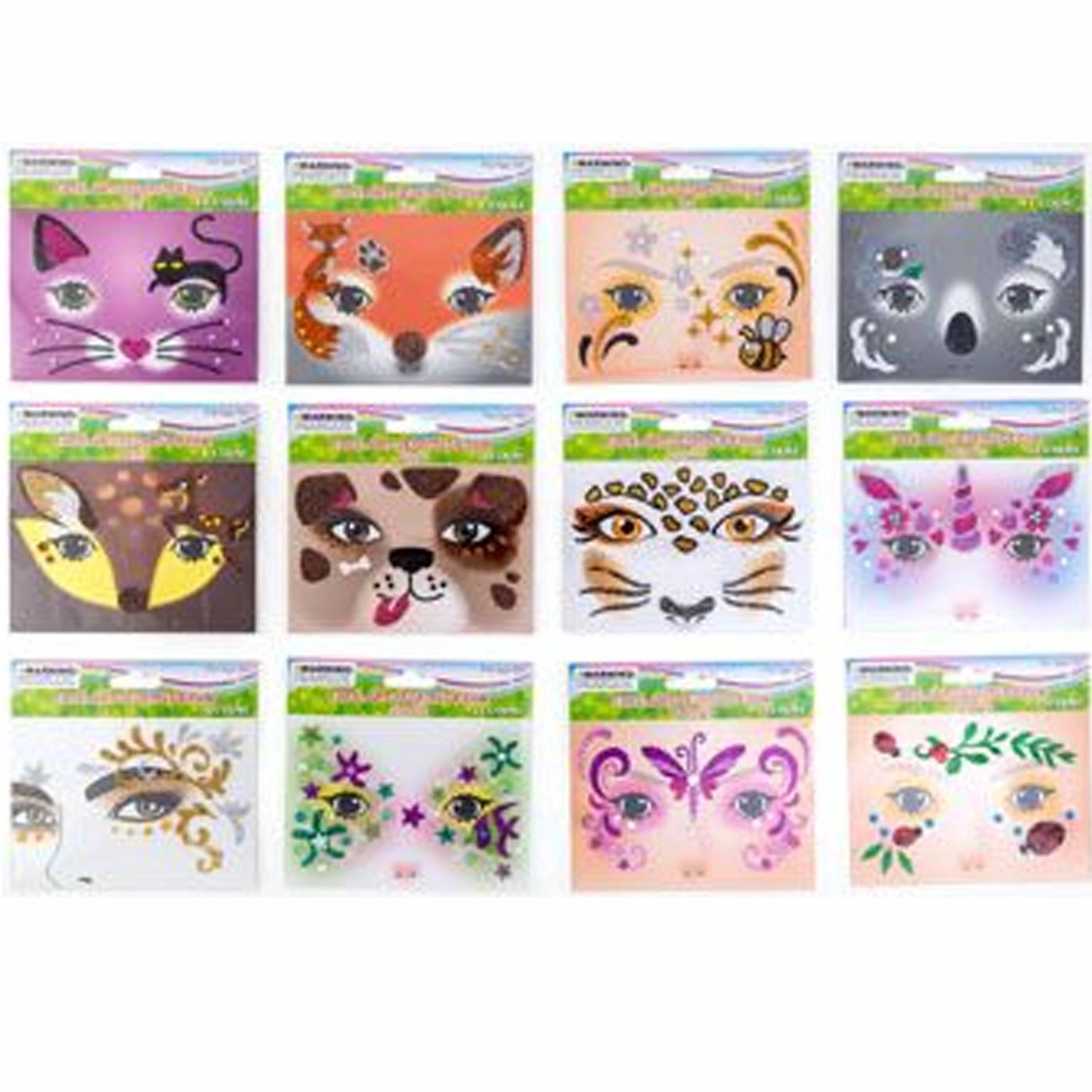 60 Sticker Jewels Face Paint Eye Gems Crystal Costume Glitter Temporary Tattoo