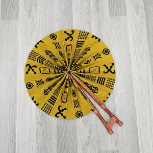 African Print Foldable Hand Fan - AP04 African Print Foldable Hand Fan - AP04