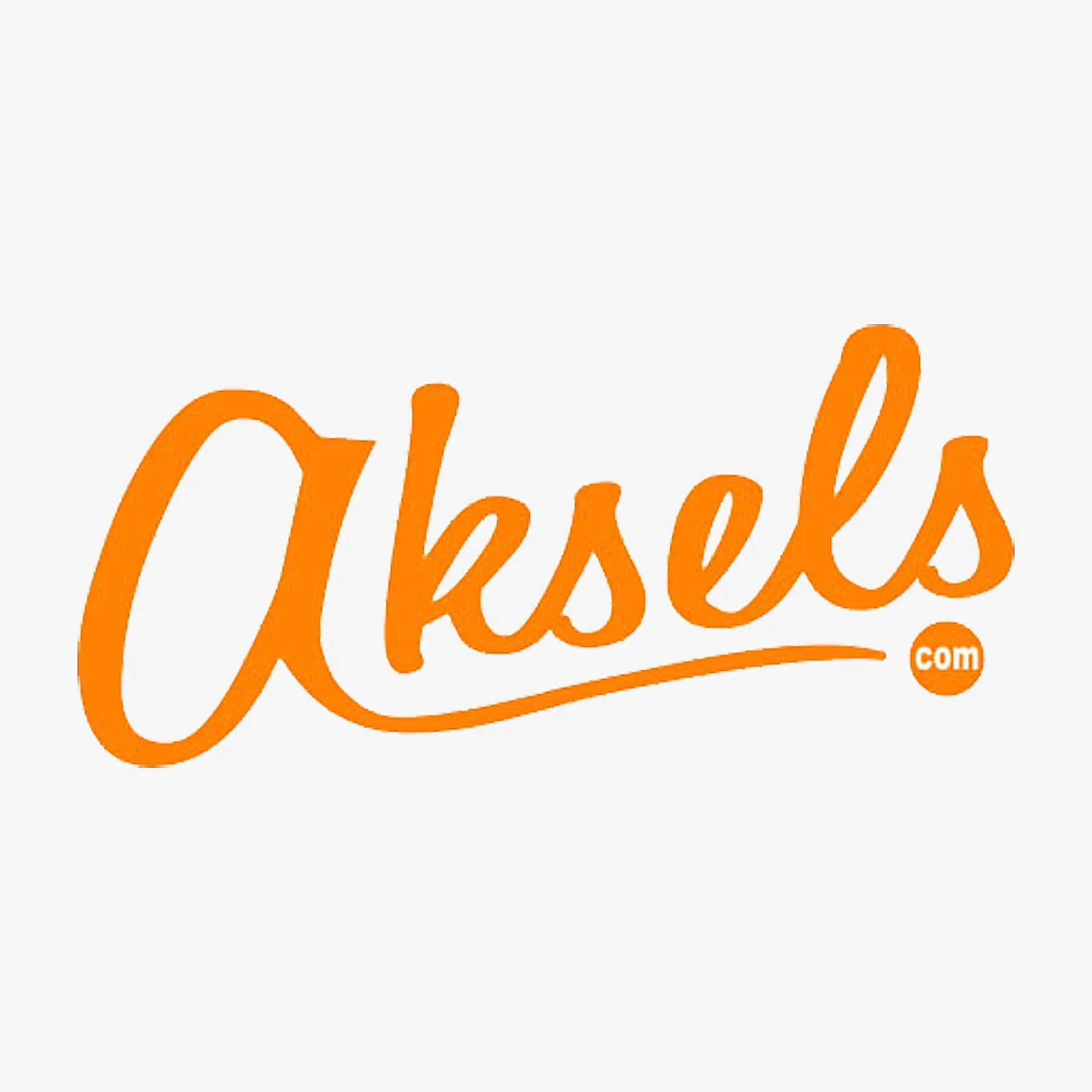 Aksels Cursive Logo Sticker