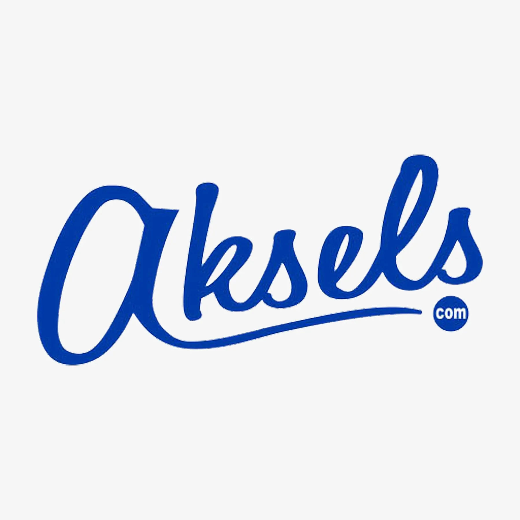 Aksels Cursive Logo Sticker