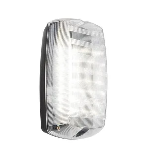 Avit 6 Watt IP44 Natural White (4200K) LED Black/Prismatic Bulkhead