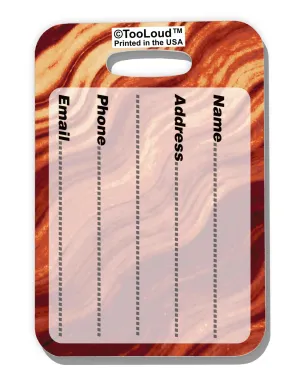Bacon Bacon Bacon Luggage Tag Dual Sided All Over Print by Bacon Bacon Bacon Luggage Tag Dual Sided All Over Print by