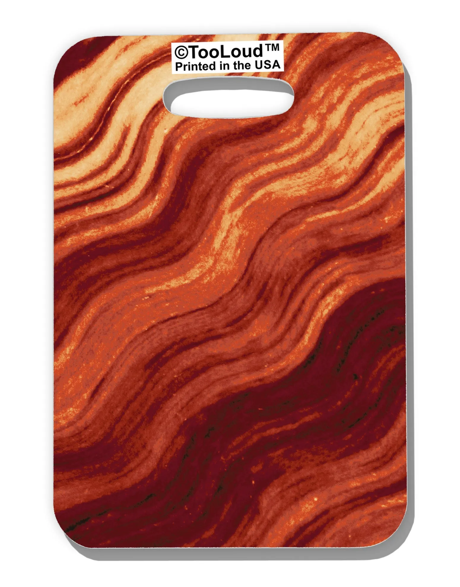 Bacon Bacon Bacon Luggage Tag Dual Sided All Over Print by