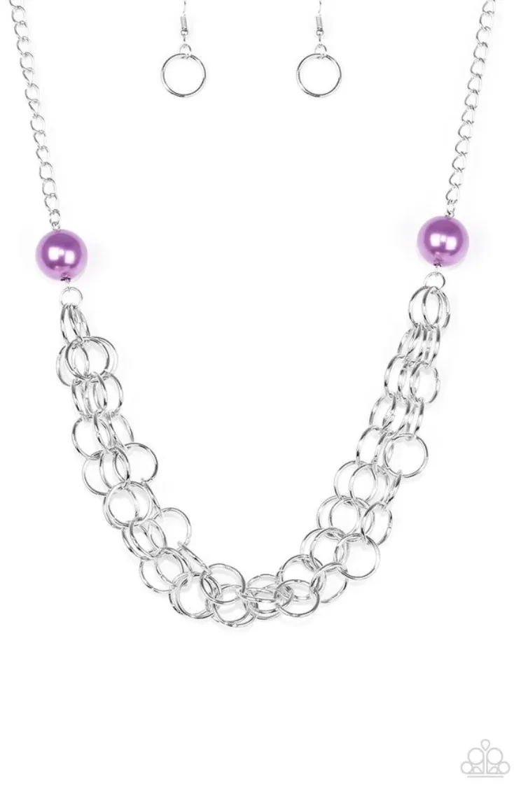 Daring Diva Necklace Purple - Paparazzi Accessories