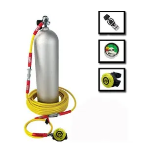 DXDIVERS SINGLE DIVER HOOKAH W/ 60FT HOSE & QRS FITTINGS