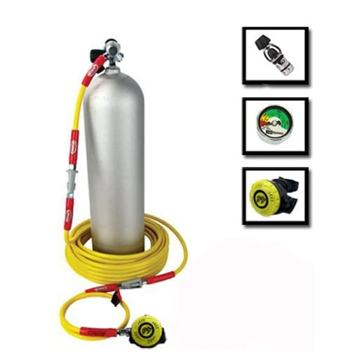 DXDIVERS SINGLE DIVER HOOKAH W/ 60FT HOSE & QRS FITTINGS