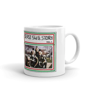 Eastside Story Mug Vol. 3 Coffee Mug 11oz. on white mug Eastside Story Mug Vol. 3 Coffee Mug 11oz. on white mug