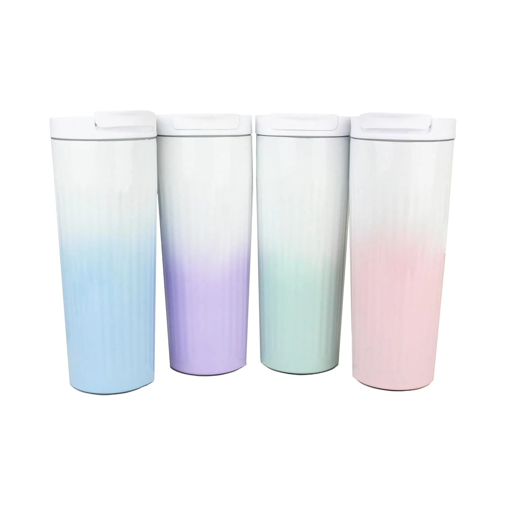 Elegant Gradient Tumblers / Travel Mug - Ombre Lilac 580 ml