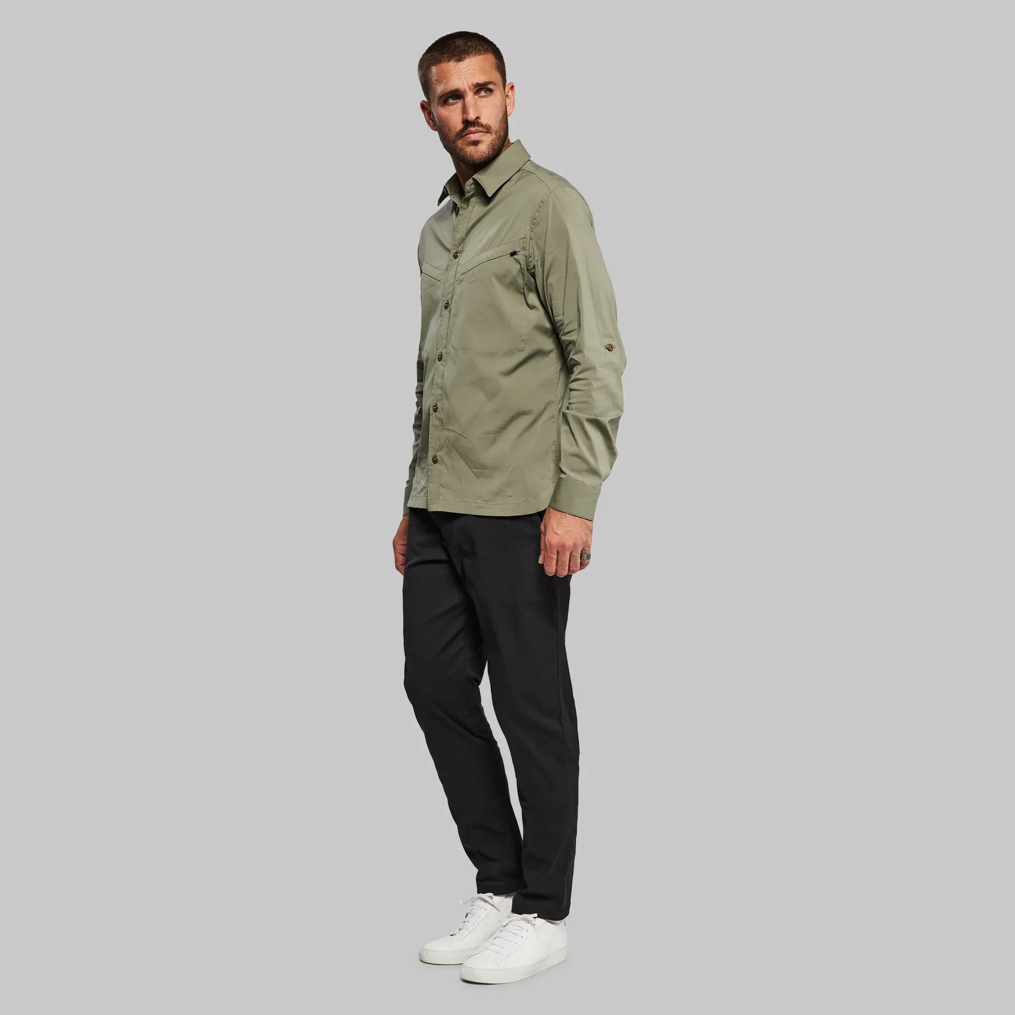 Equator Shirt. Grey-Green edition
