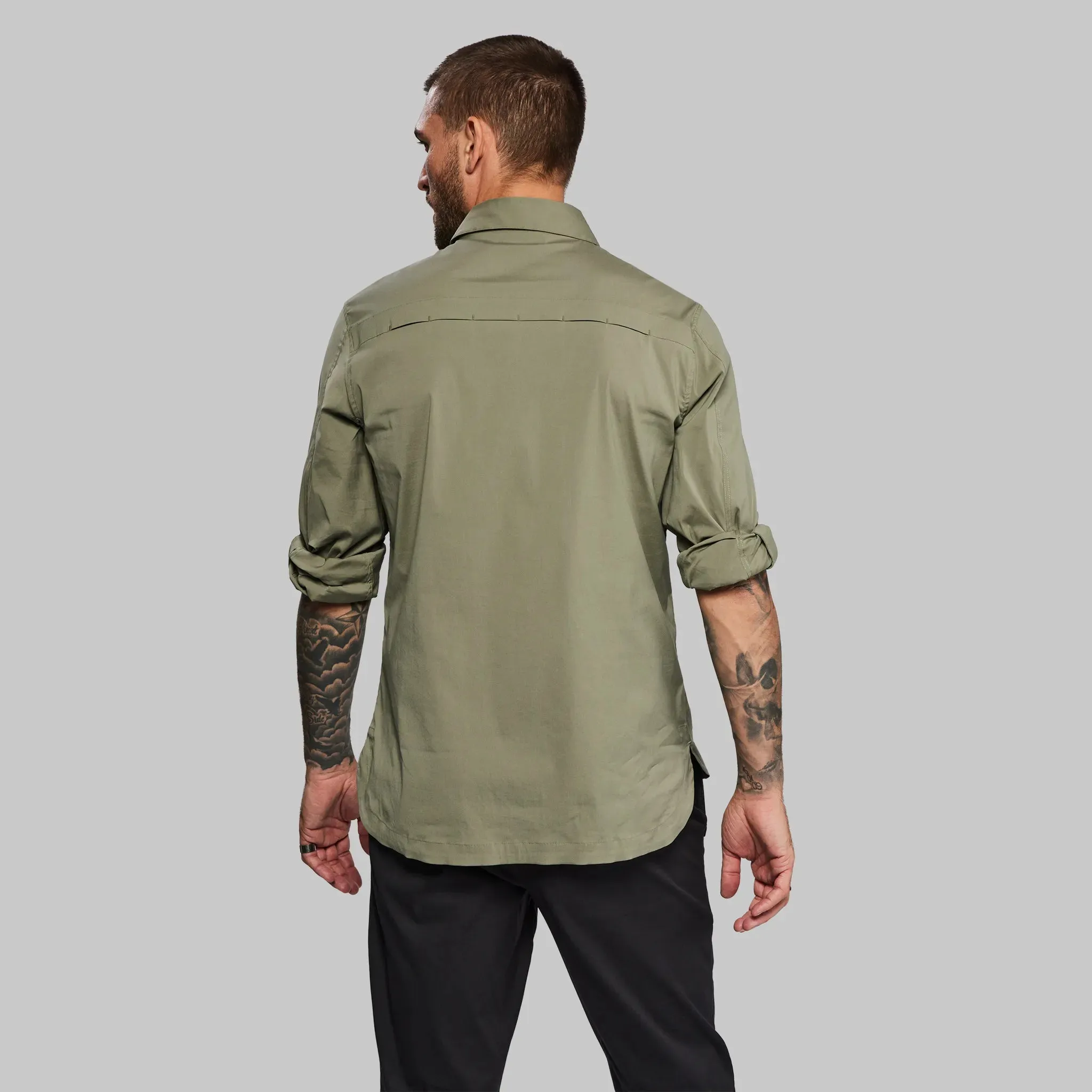 Equator Shirt. Grey-Green edition