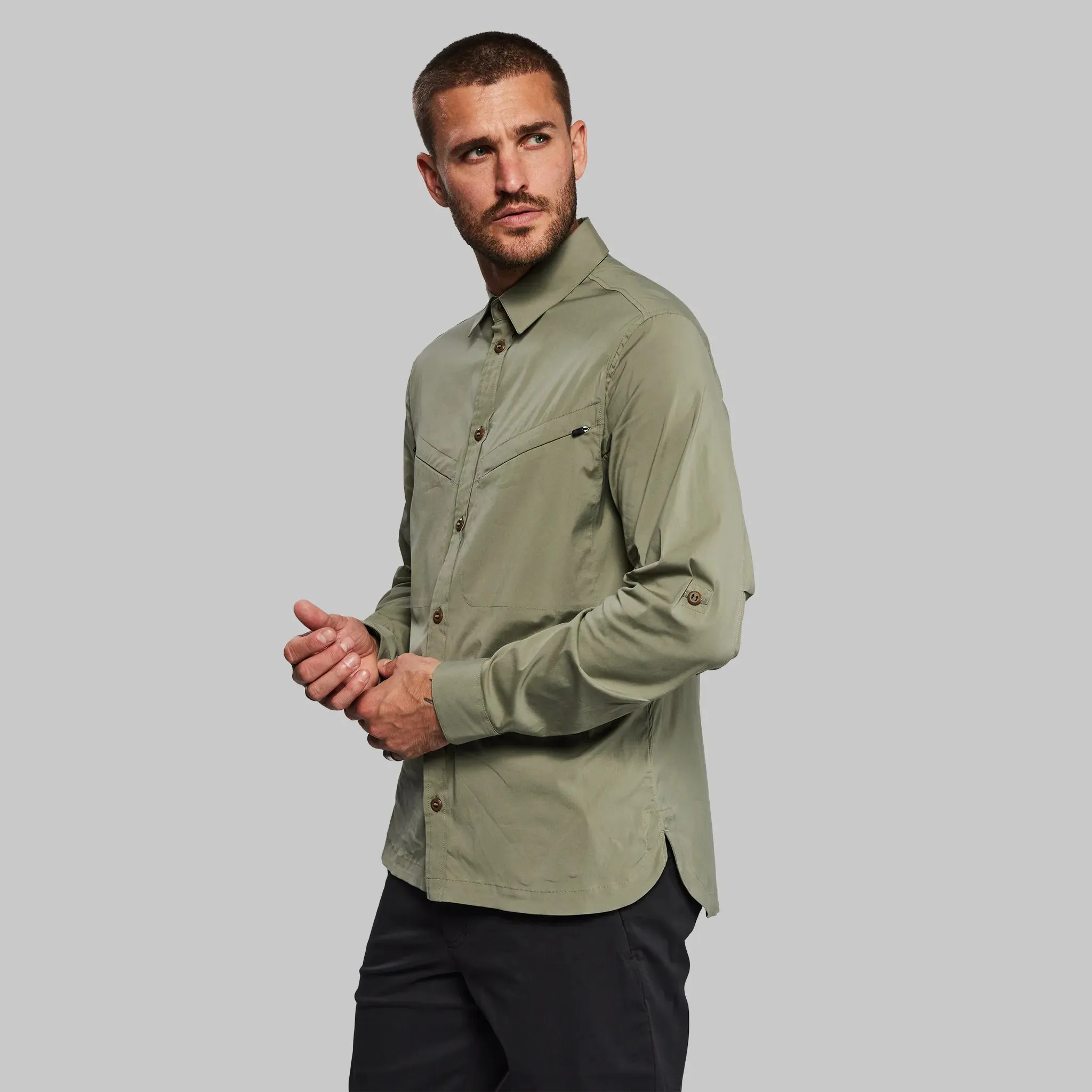 Equator Shirt. Grey-Green edition