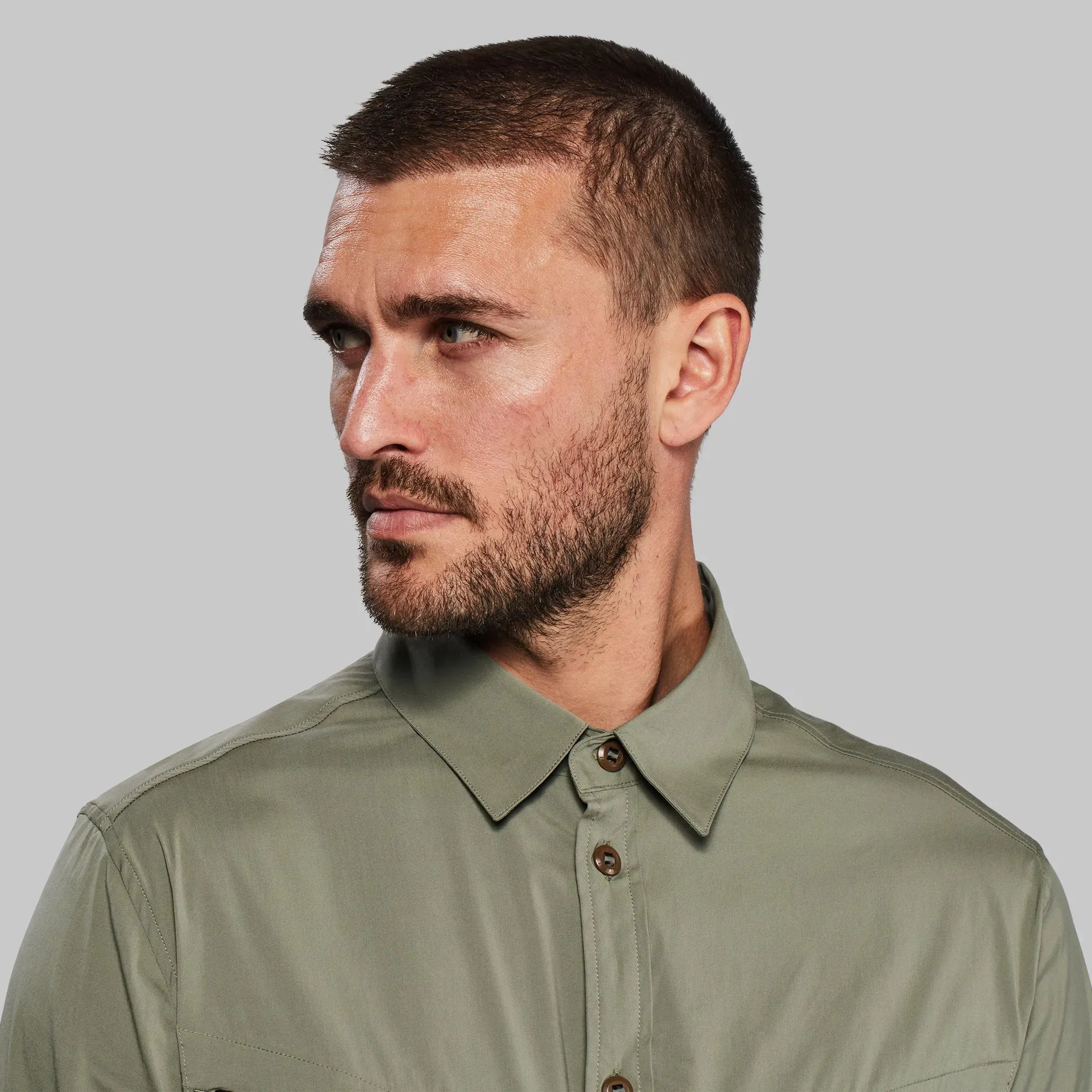 Equator Shirt. Grey-Green edition