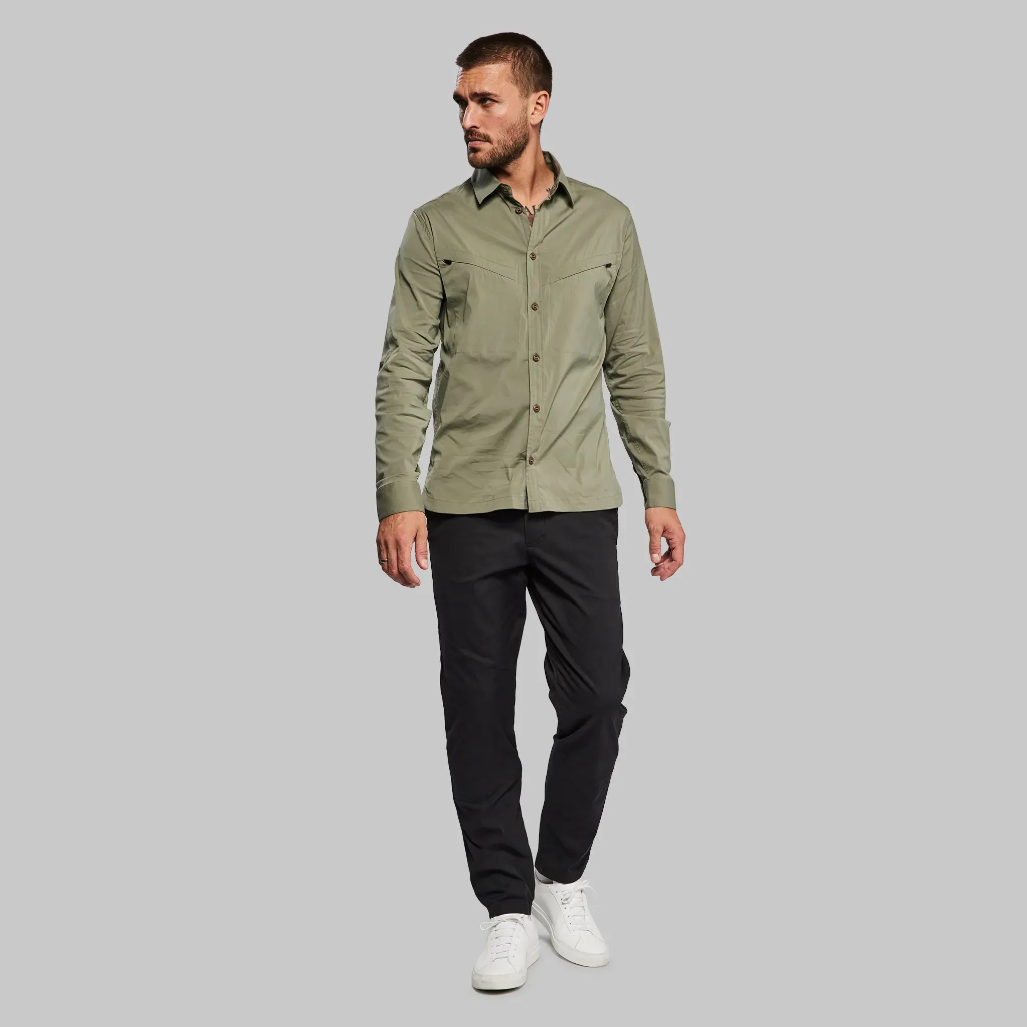 Equator Shirt. Grey-Green edition