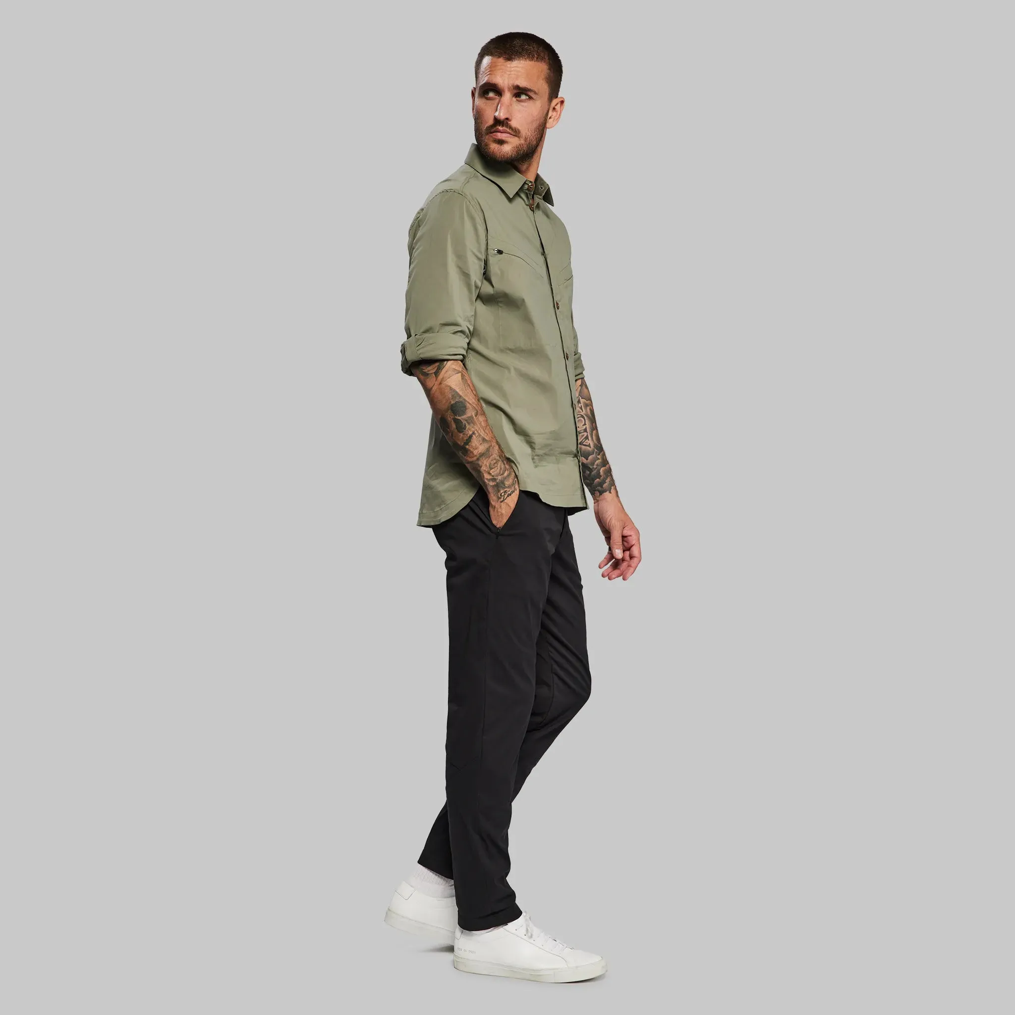 Equator Shirt. Grey-Green edition