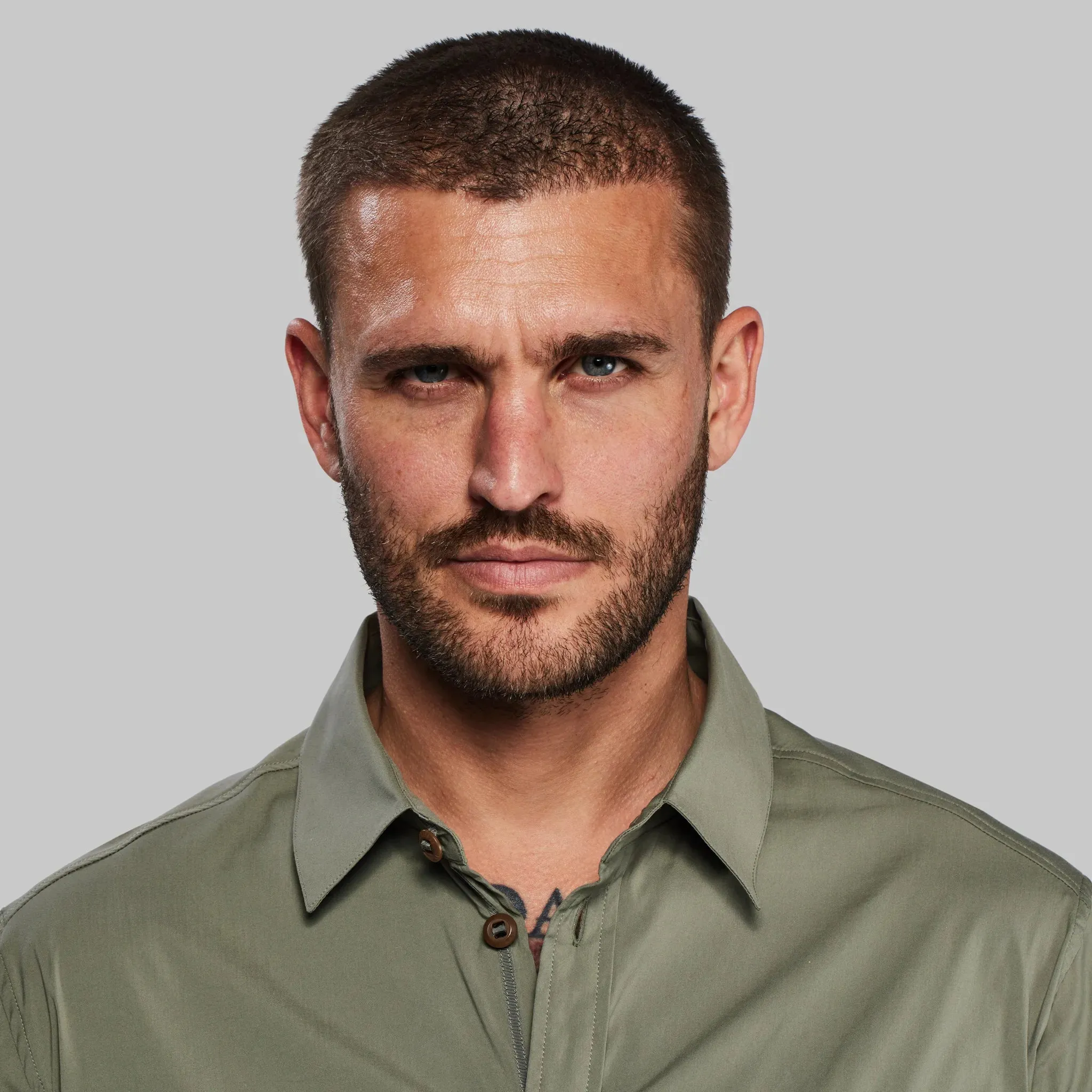 Equator Shirt. Grey-Green edition