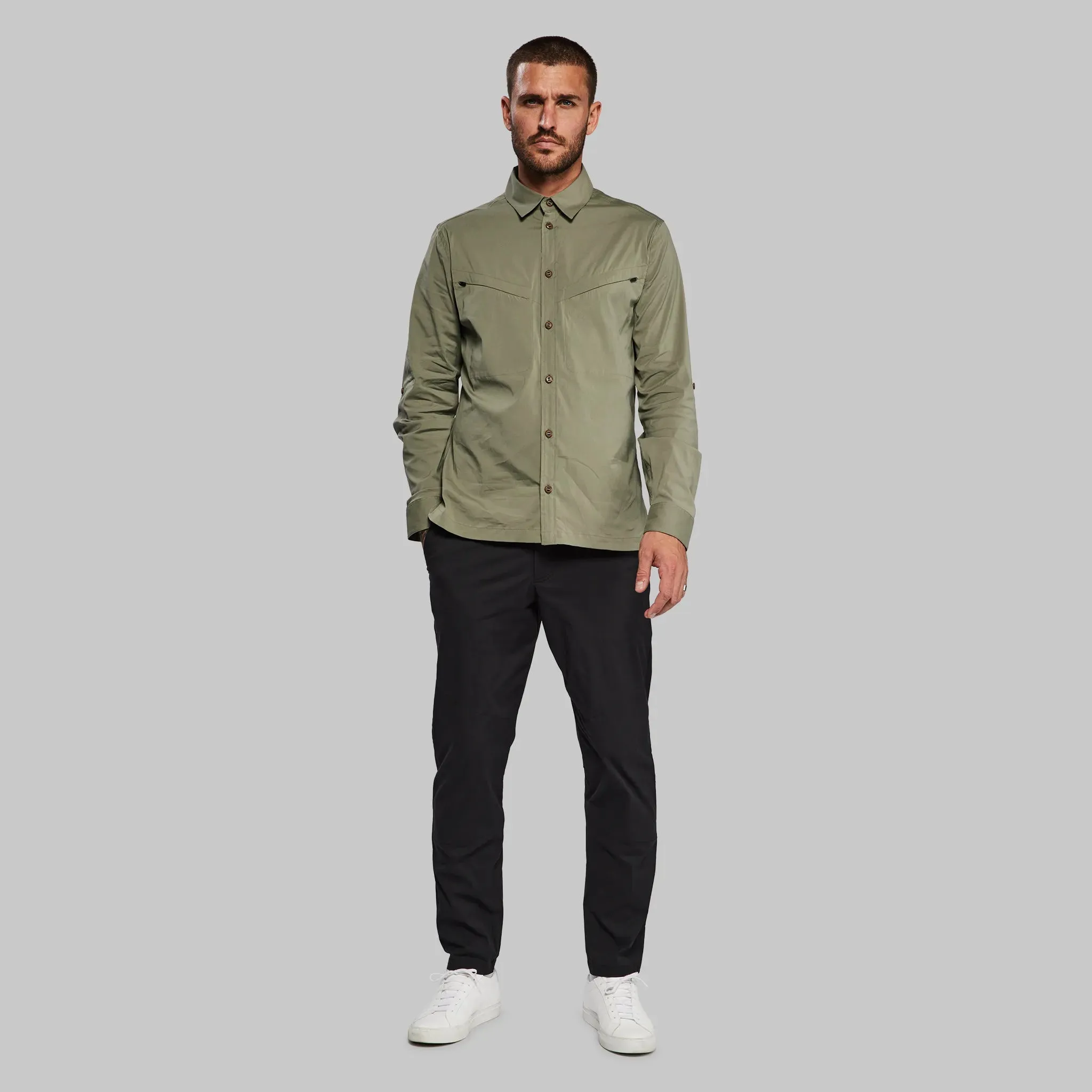 Equator Shirt. Grey-Green edition