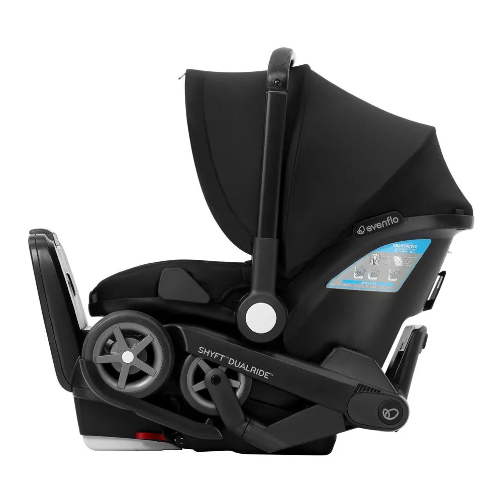Evenflo Shyft DualRide Infant Car Seat and Car Seat Carrier Combo with SensorSafe - Beaufort