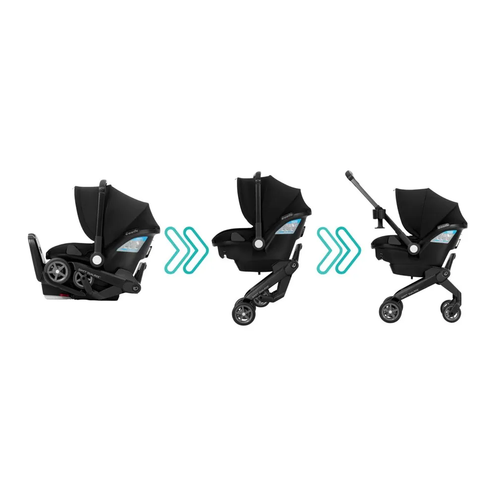 Evenflo Shyft DualRide Infant Car Seat and Car Seat Carrier Combo with SensorSafe - Beaufort