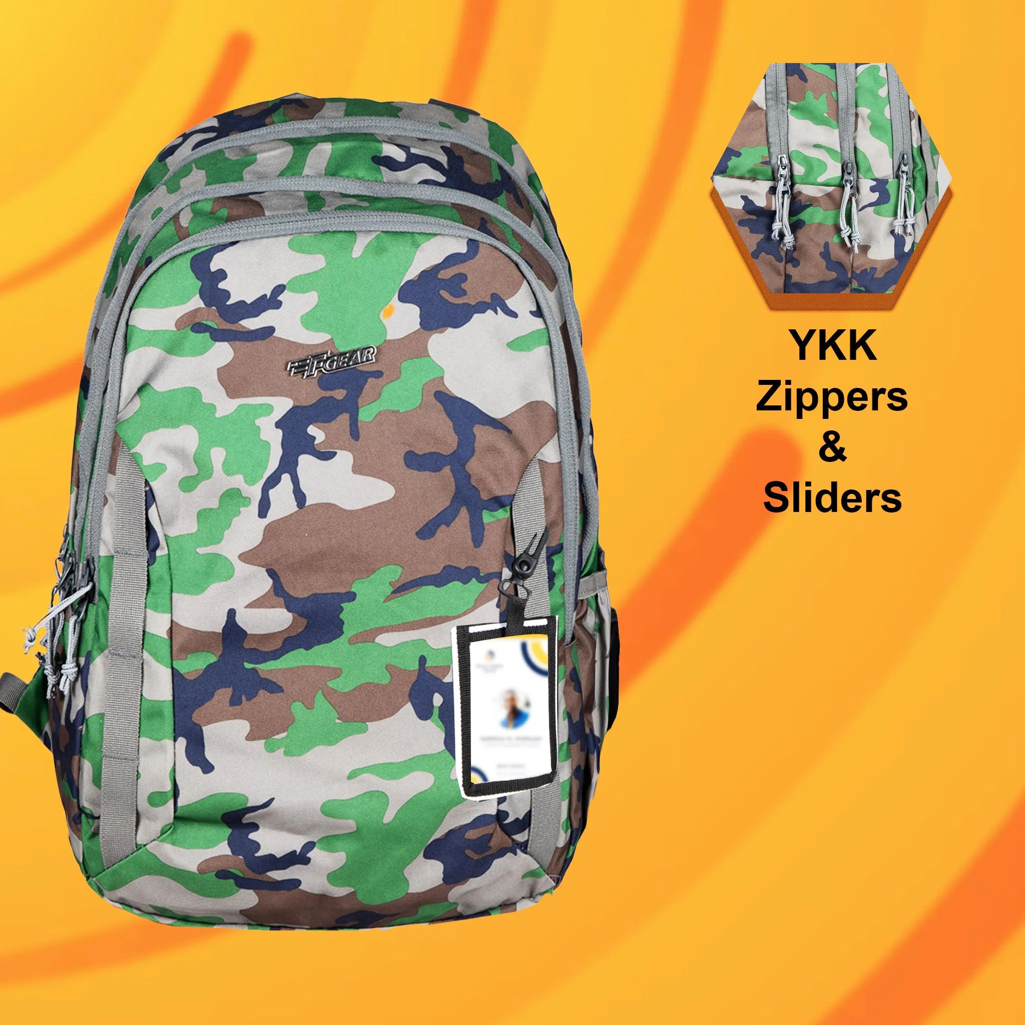 F Gear Raider 30 L Woodland A Camo Backpack with Rain Cover