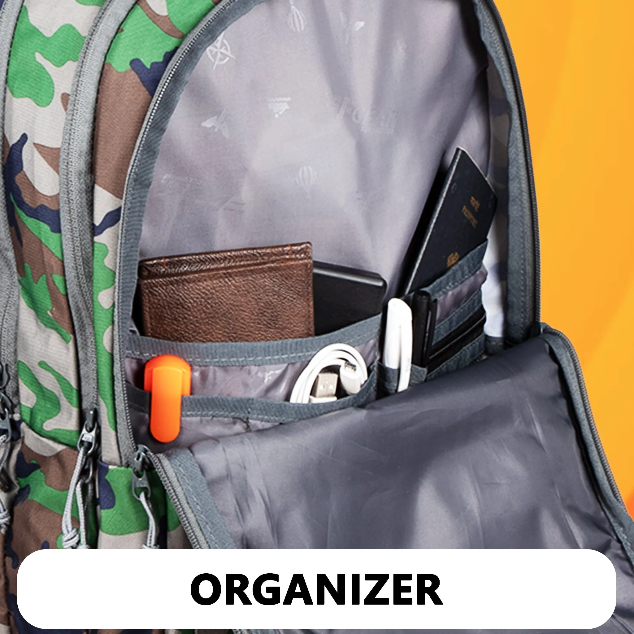 F Gear Raider 30 L Woodland A Camo Backpack with Rain Cover