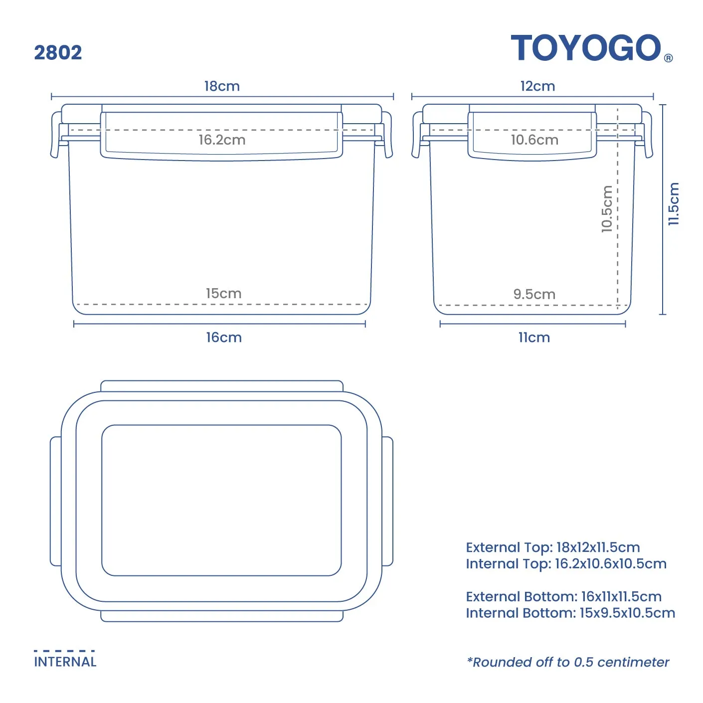 FRESH & TIGHT CONTAINER RT2 (2802)
