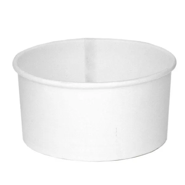 Genpak P12C 12oz White Paper Food Container | Denson CFE