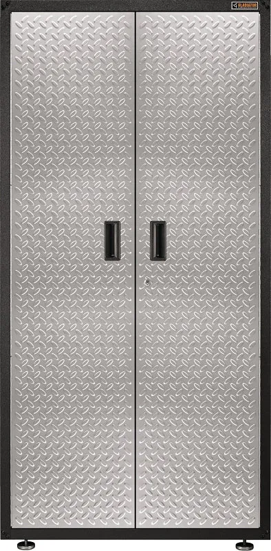 Gladiator GALG36KDYG Gear Box, 225 lb, 3-Shelf, Steel, Silver Tread :EA: QUANTITY: 1