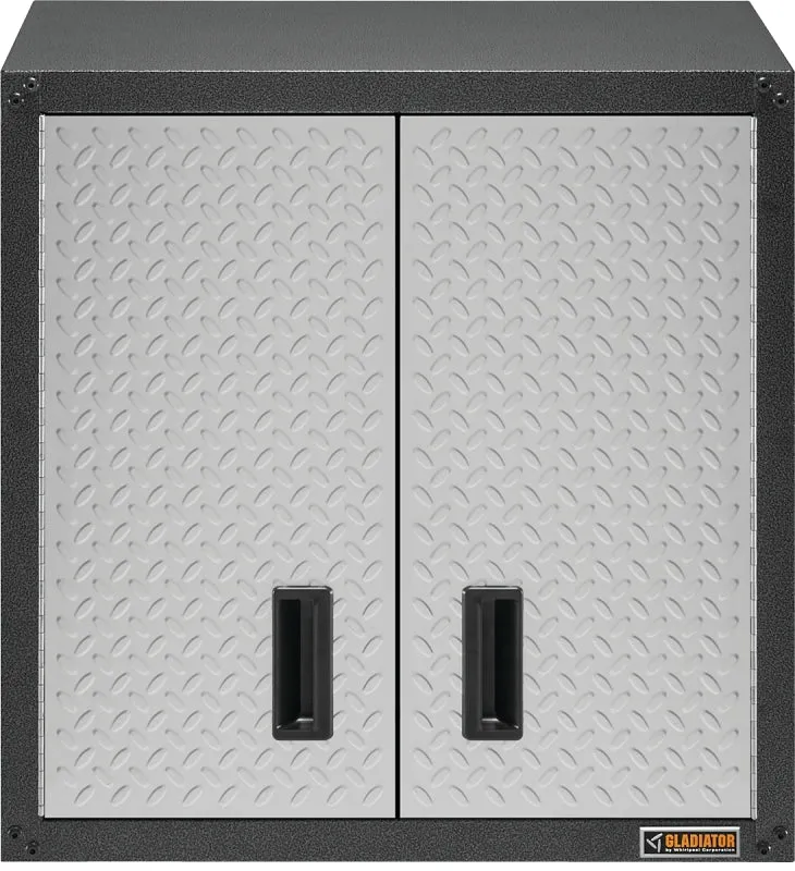 Gladiator GAWG28FDYG Gear Box, 150 lb, 2-Shelf, Steel, Silver Tread :EA: QUANTITY: 1
