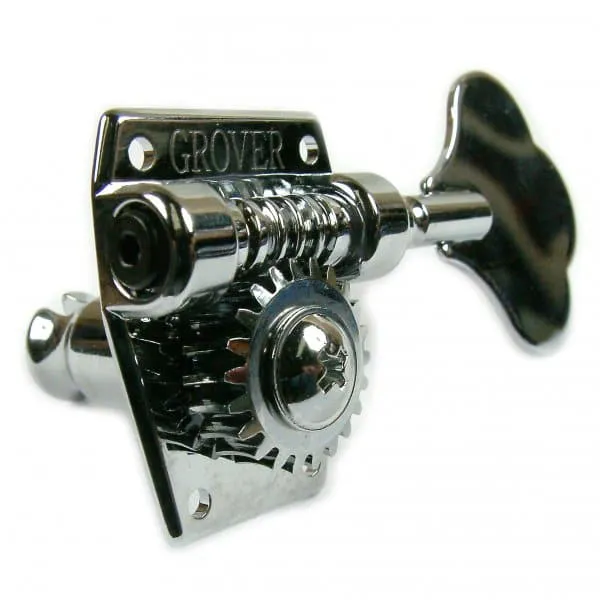 Grover Vintage Bass Machine Heads - 2 a side - Chrome