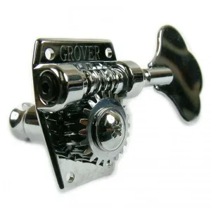 Grover Vintage Bass Machine Heads - 2 a side - Chrome