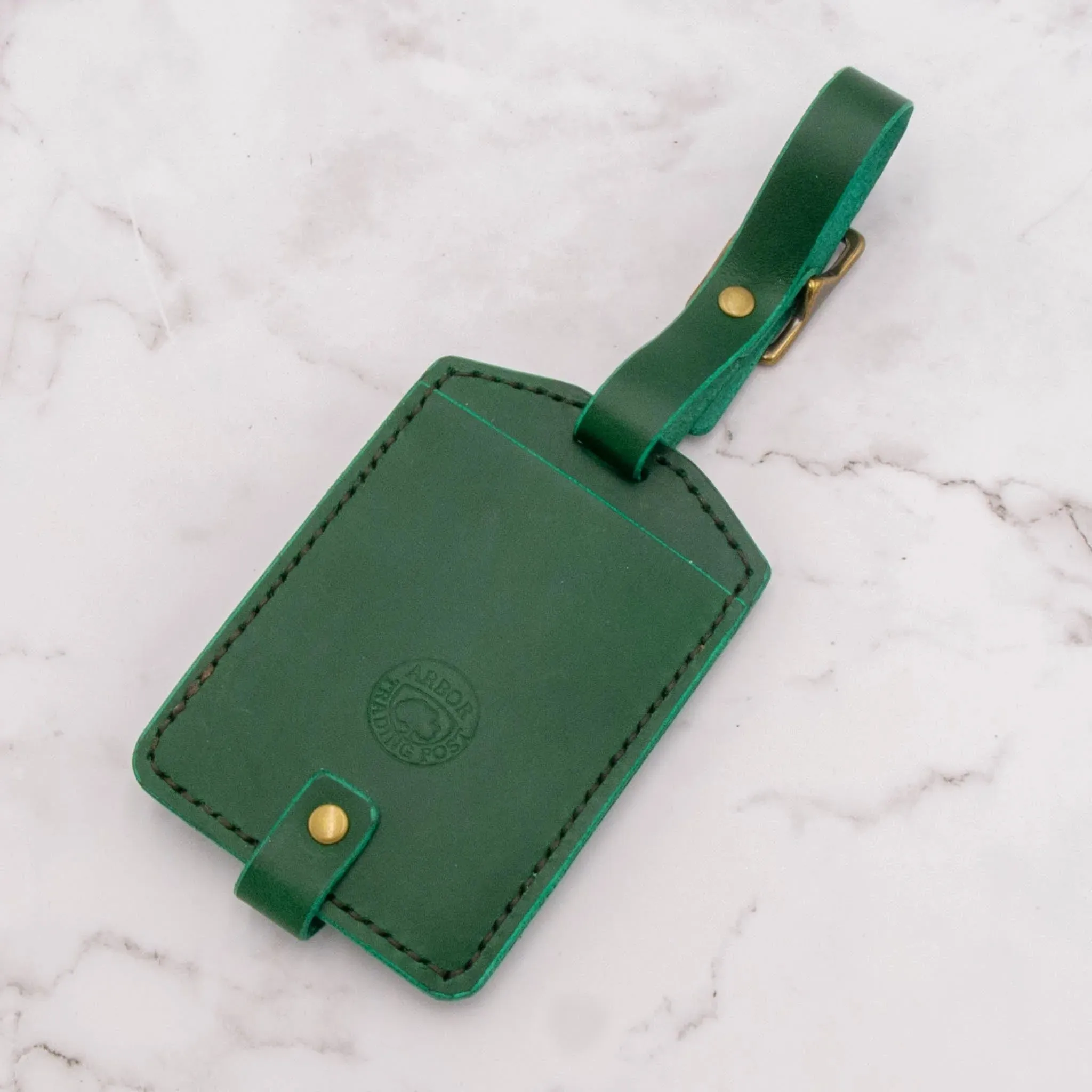 Handcrafted Leather Luggage Tag