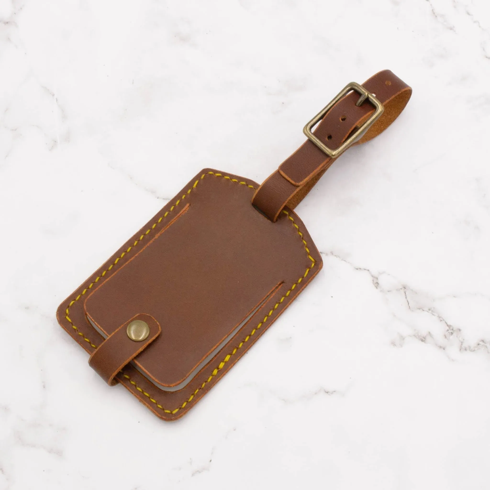 Handcrafted Leather Luggage Tag