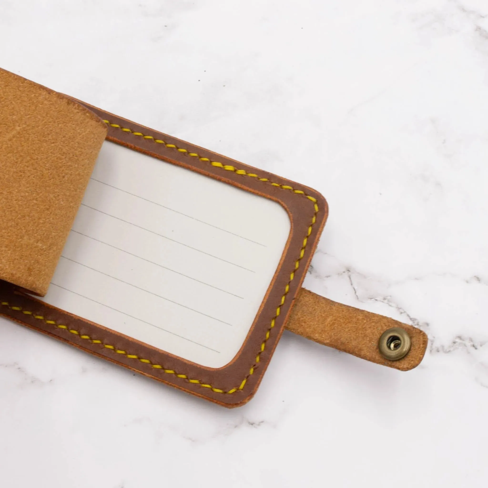 Handcrafted Leather Luggage Tag