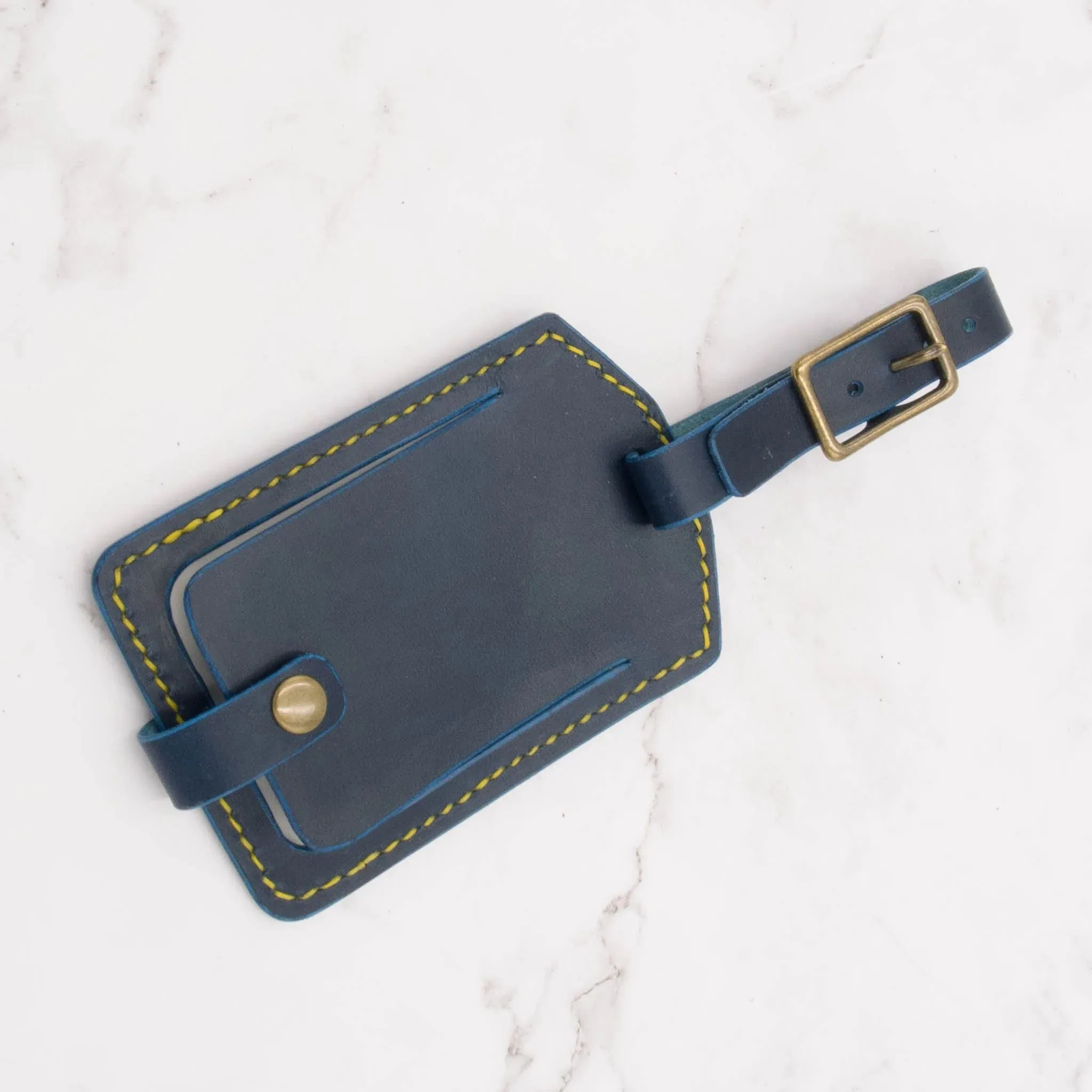 Handcrafted Leather Luggage Tag