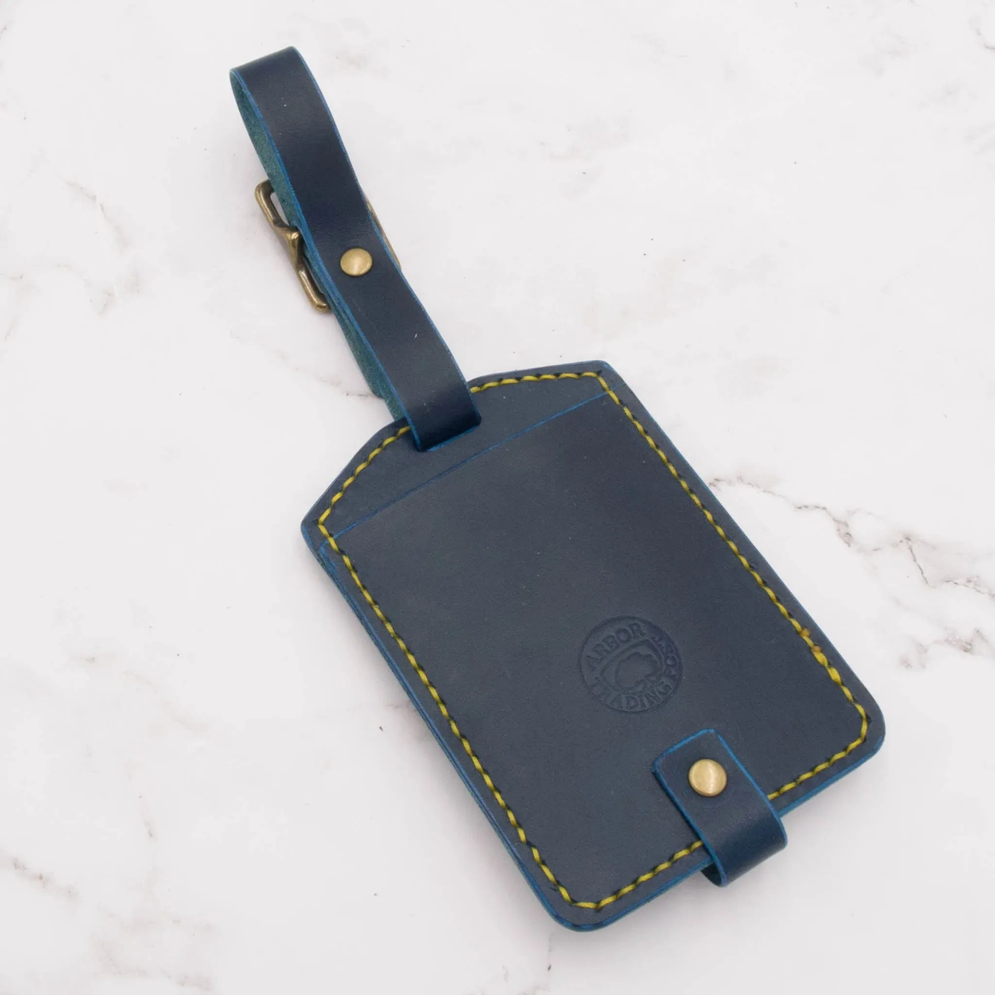 Handcrafted Leather Luggage Tag