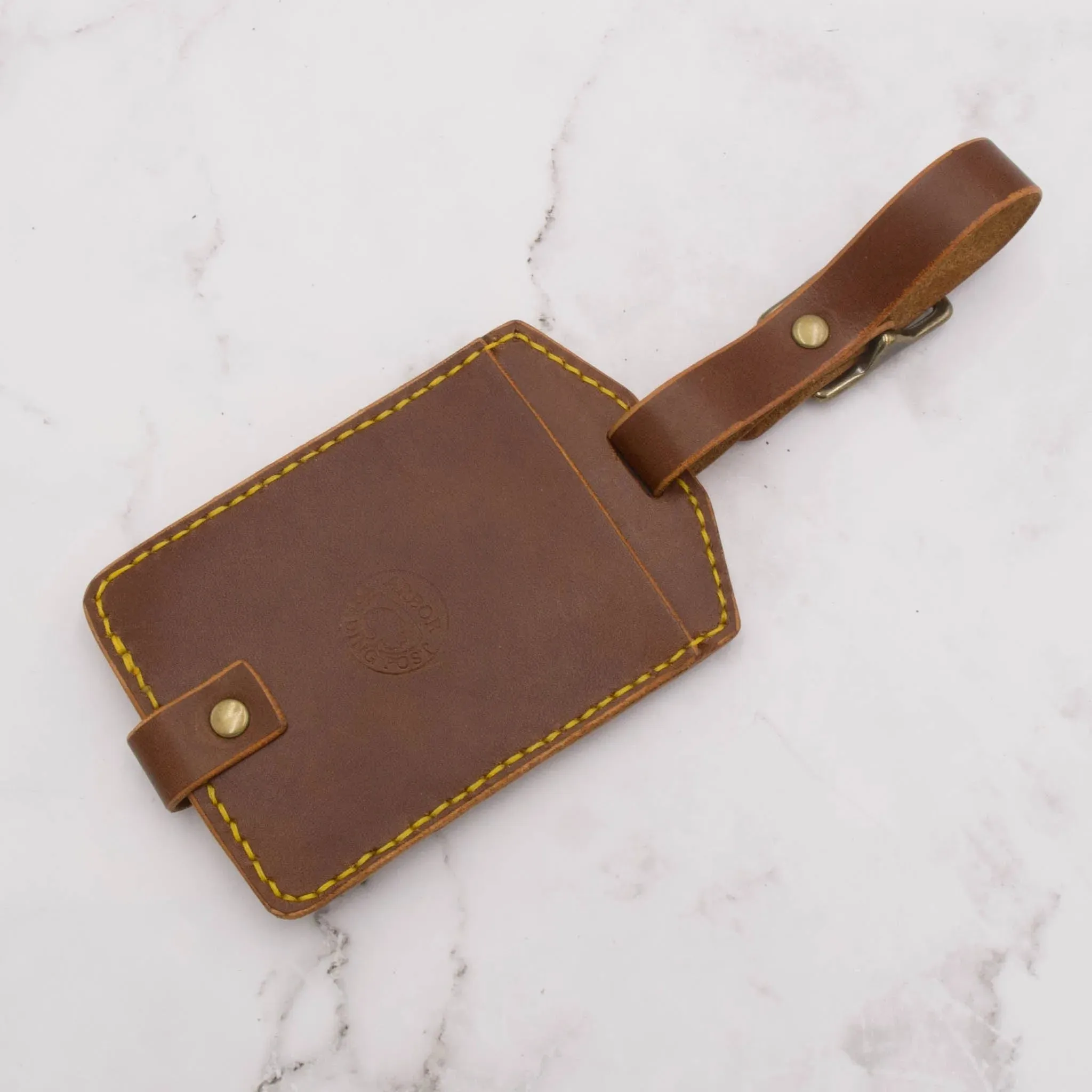 Handcrafted Leather Luggage Tag