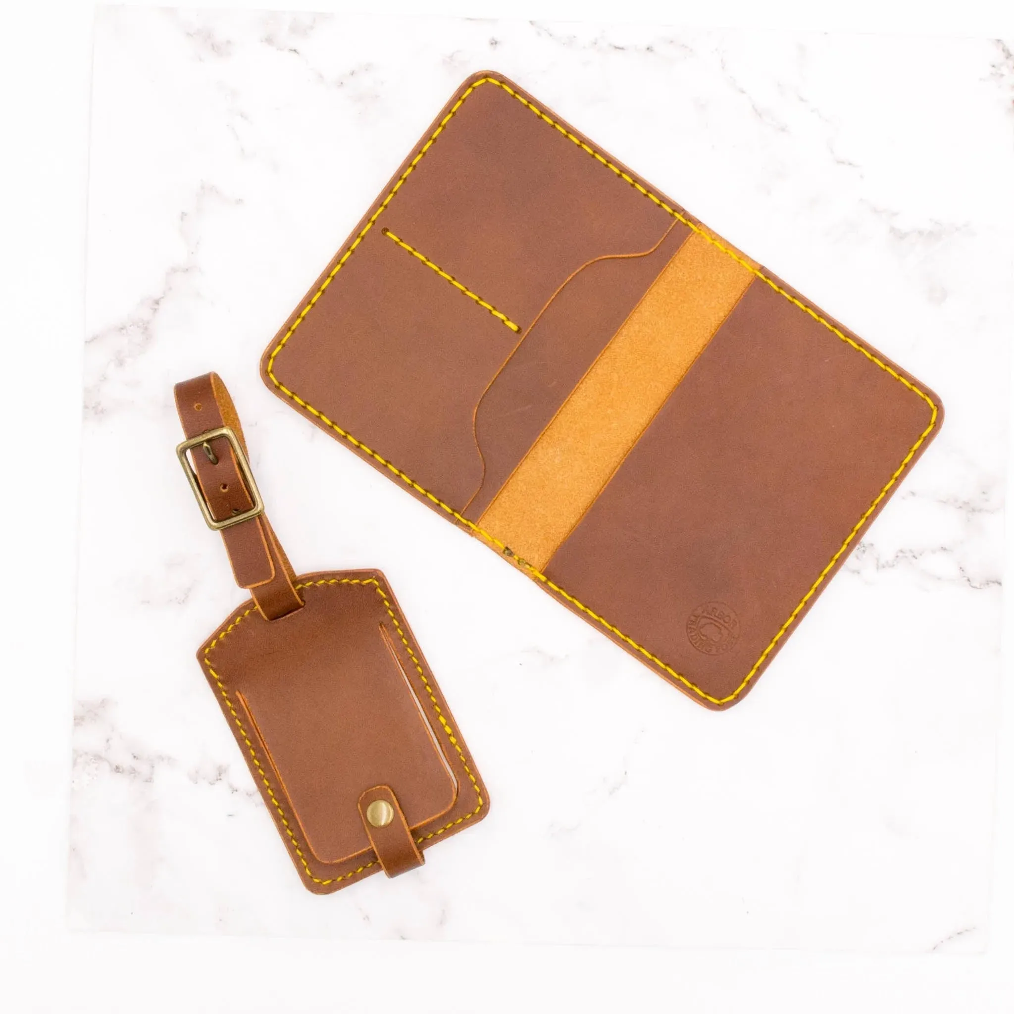 Handcrafted Leather Luggage Tag