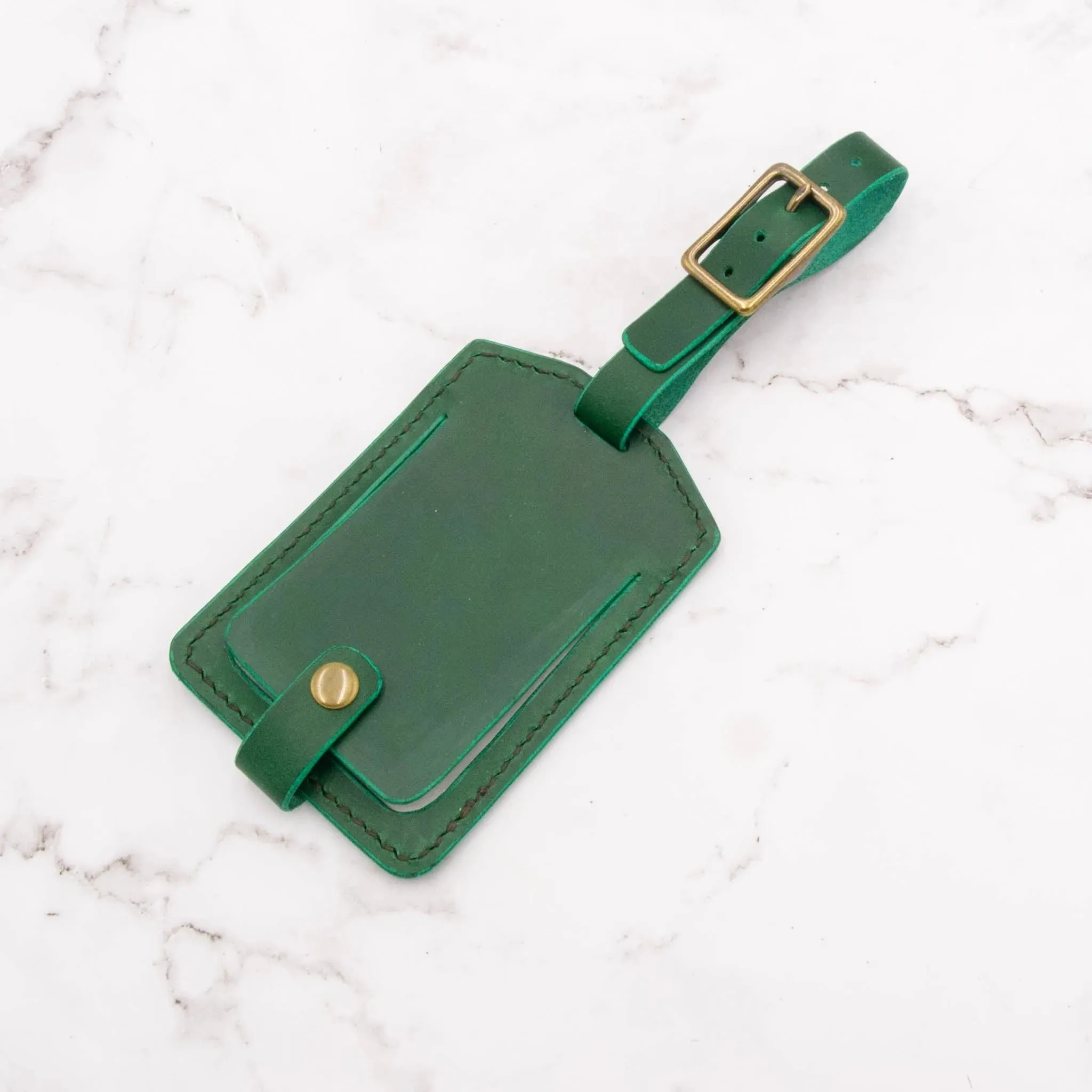 Handcrafted Leather Luggage Tag