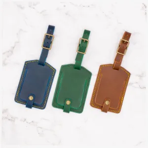 Handcrafted Leather Luggage Tag
