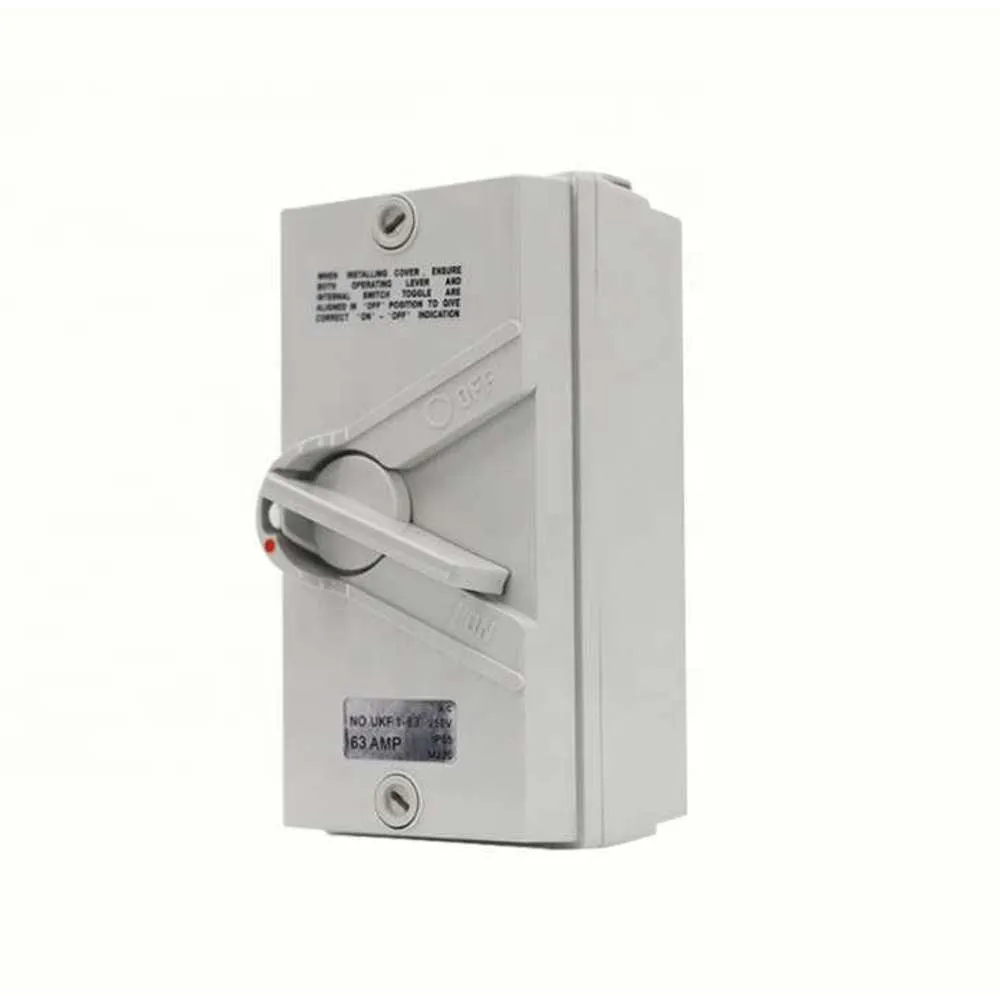 Hepol 3 Pole Weatherproof Isolator 63A