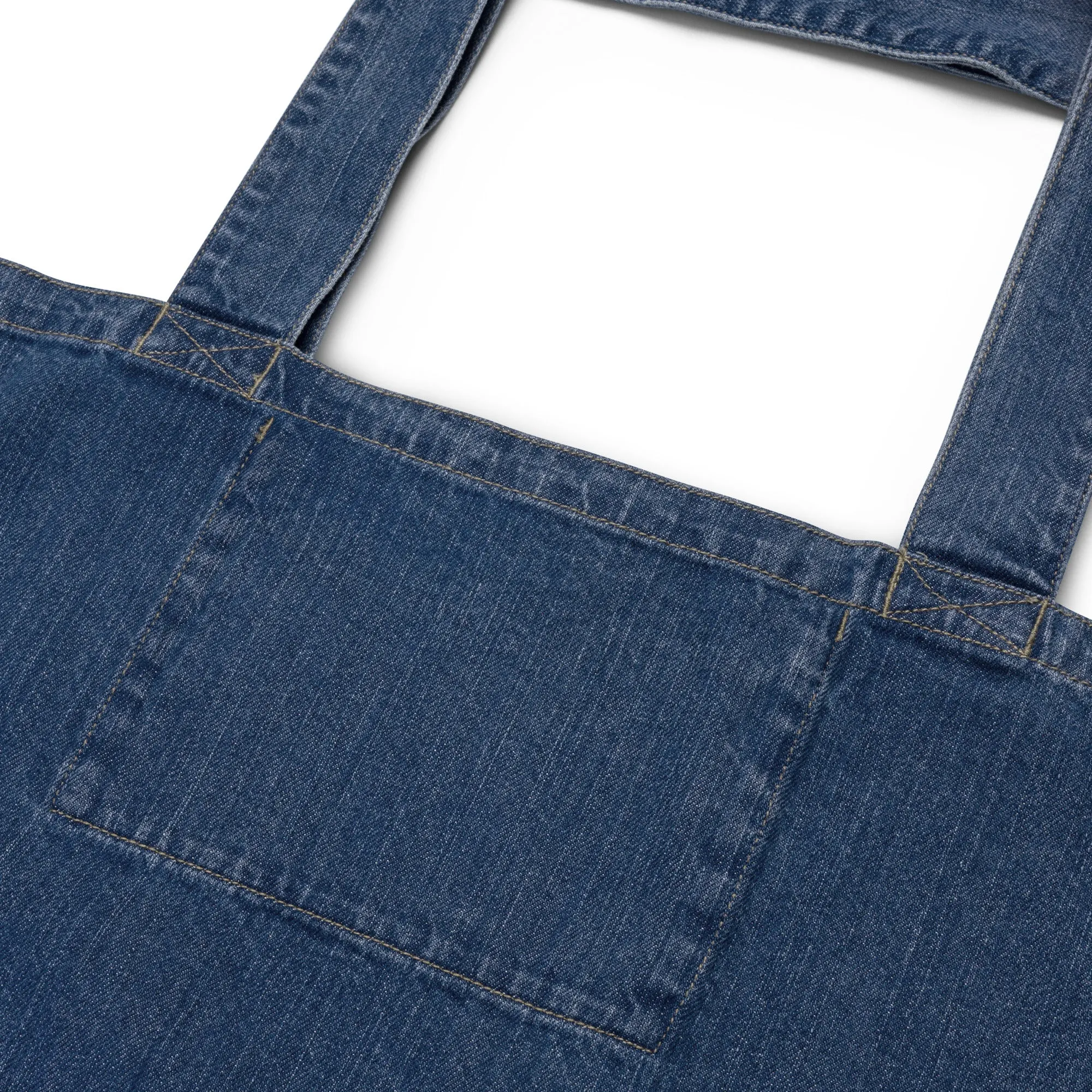 Lion Confidence, sustainable denim tote bag