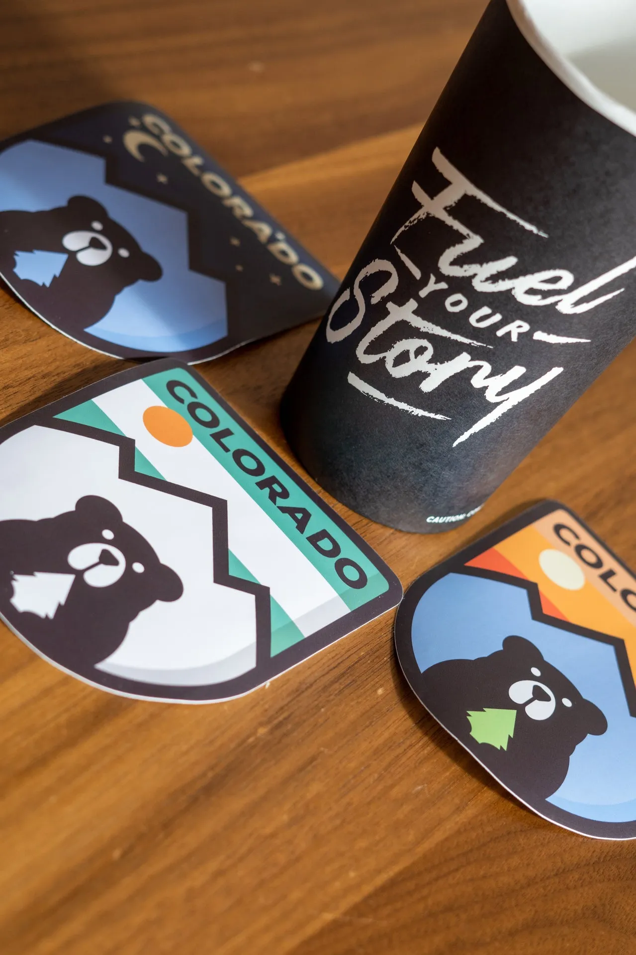 Mint Mountain Bear Sticker