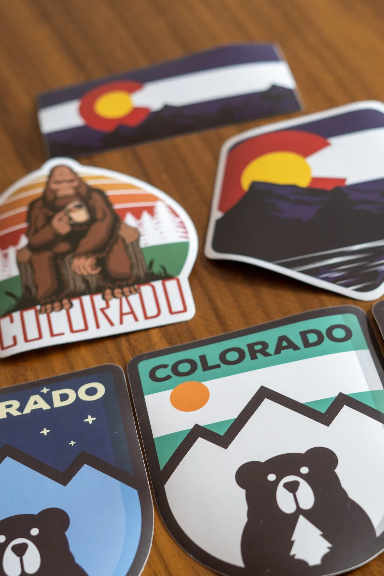 Mint Mountain Bear Sticker