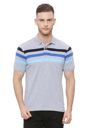 Muscle Fit Heather Gray Polo T Shirt Muscle Fit Heather Gray Polo T Shirt