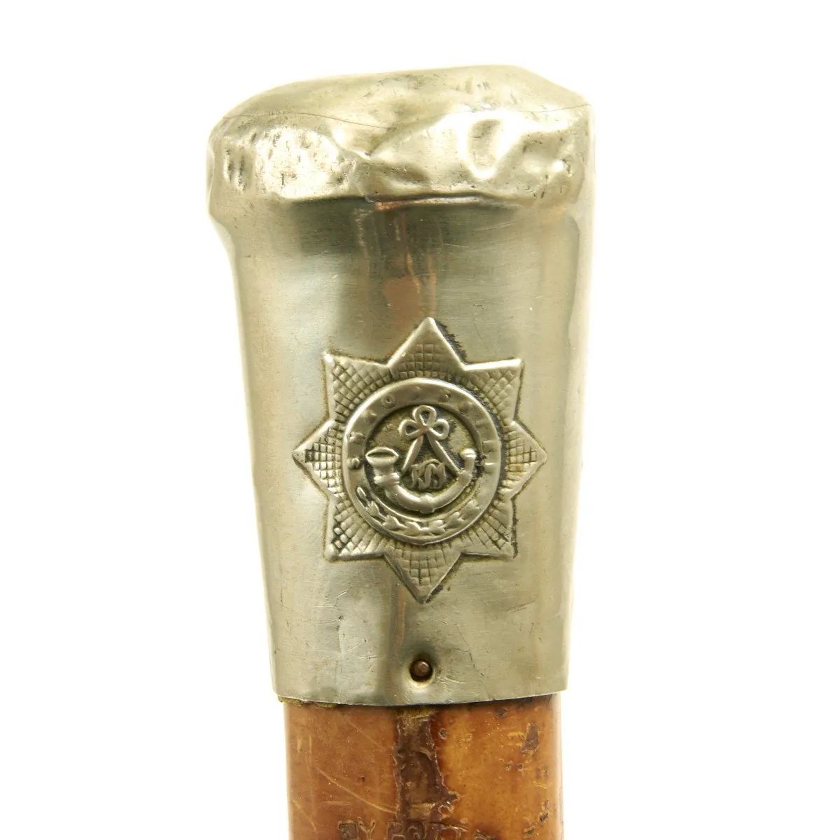 Original British WWI Era King's Shropshire Light Infantry Sergeant Cane Swagger Stick
