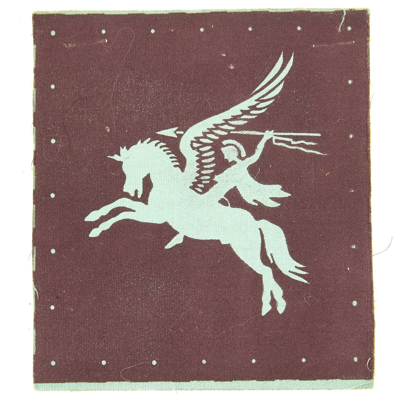 Original British WWII Airborne Parachute Regiment Insignia Badge and Pin Set